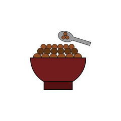cereal vector type icon
