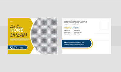 simple postcard design with vector file. 