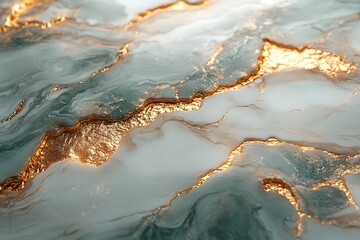 Fototapeta premium Stunning Abstract Marble Design with Gold Accents