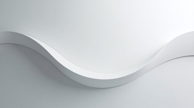 A minimalist, abstract representation of a wavy shape in white.