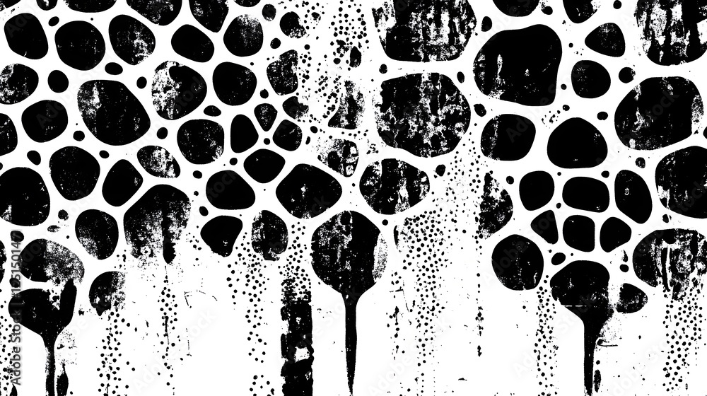Poster dramatic monochrome abstract splatter art pattern backdrop
