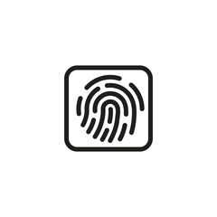 fingerprint vector, fingerprint security icon, Access, login, Lock unlock.