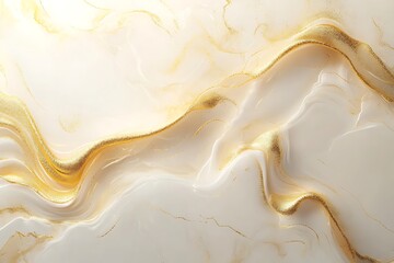 Fototapeta premium Luxurious Gold Accented Marble and Stone Design