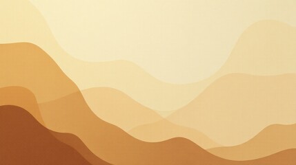 Hazy, undulating waves of earthy hues evoke tranquility.