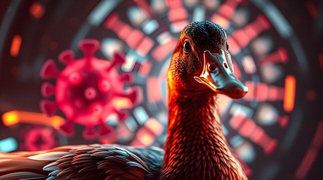 Bird Flu virus in ducks