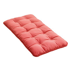 Comfortable coral cushion for relaxation.