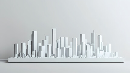Fototapeta premium Minimalist urban buildings