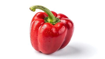 red paprika isolated on white