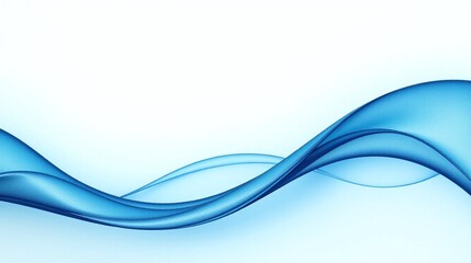 Fototapeta premium Calm, serene blue waves against a tranquil background.