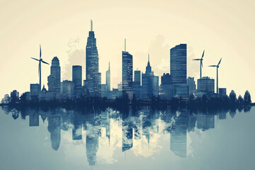 Fototapeta premium city skyline