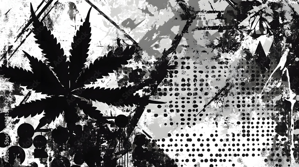 Poster grunge abstract monochrome ink splatter and blotted textured background for digital art or creative 
