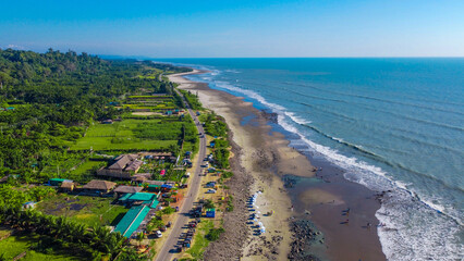 Marine drive view of longest sea beach cox's bazar.