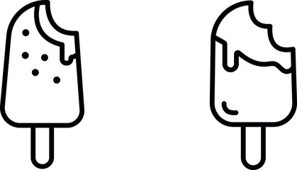 Delicious Ice Cream Icon – Simple and Playful Symbol Representing Sweet Treats, Frozen Desserts, and Summer Indulgence