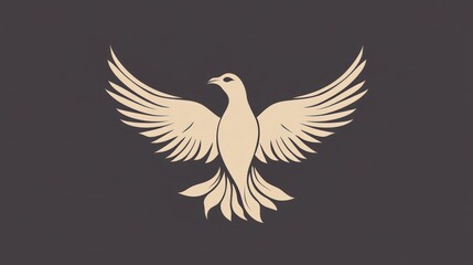 Obraz premium Elegant Dove Design: Symbol of Peace and Hope