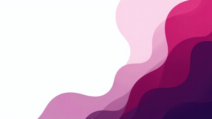 Naklejka premium Modern, abstract waves in shades of purple and pink.