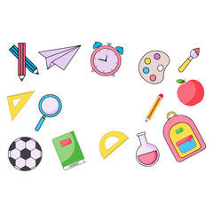 Back to school illustration for download