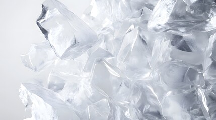 Polyethylene Granules on a Neutral Background