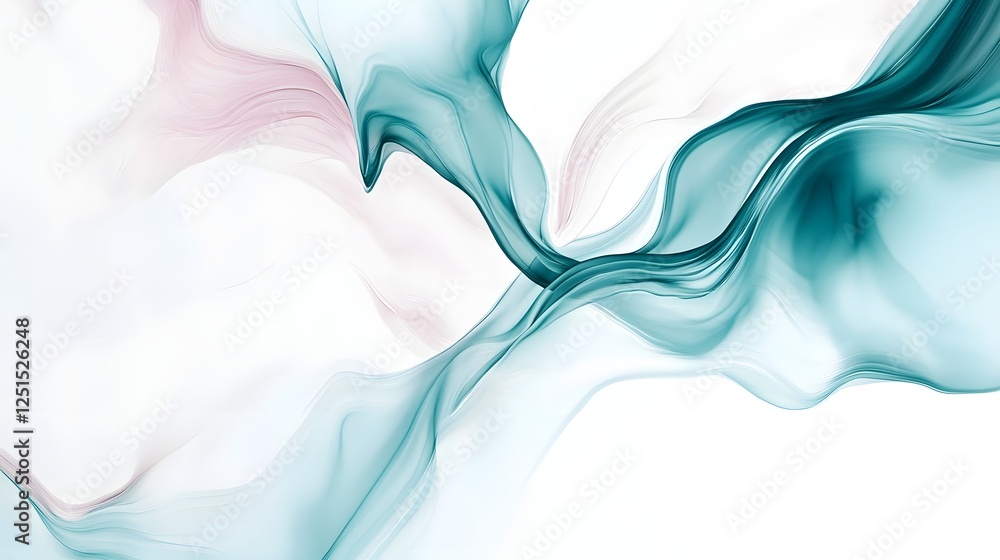 Poster mesmerizing abstract fluid motion background with elegant swirling shapes and colors