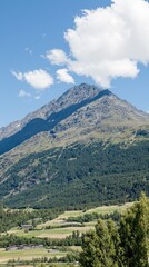 Mountain landscape with valley, scenic view