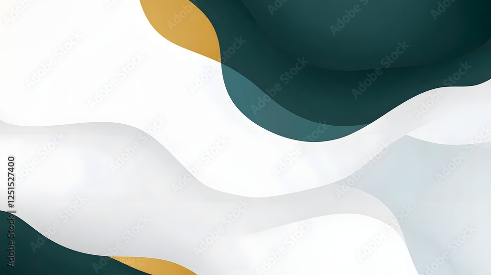 Poster Mesmerizing Fluid Shapes in Dynamic Ethereal Gradient Composition