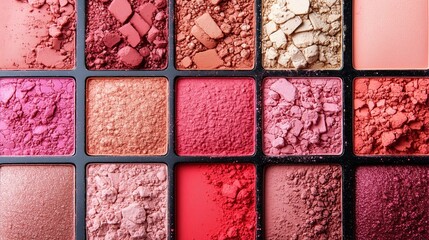 Colorful eye shadow plate