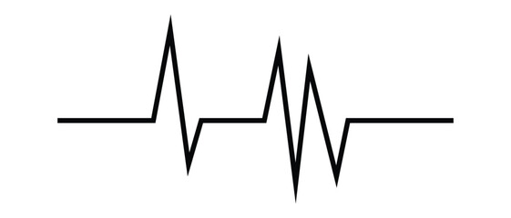 heartbeat line and life line icon, heart and heartbeat line, life line icon on white background.