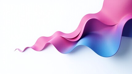 Abstract waves in hues of pink and blue.