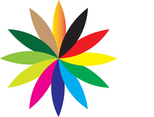 colorful leaves vector