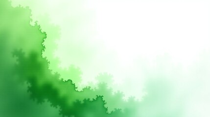 A verdant, organic fractal design dominates the frame.