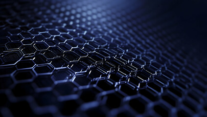 Abstract background with a hexagonal pattern and connection lines
