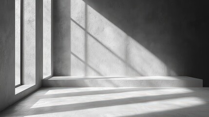 Elegant Matte Gray Background Featuring a Single Subtle Shadow for Depth