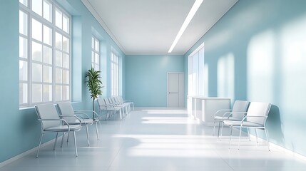 Fototapeta premium Bright clean waiting room in clinic pictures