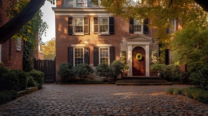 Philadelphia Colonial Home Facade
