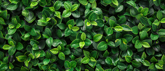 Fototapeta premium Green leaves plants. Spring background. Greenery environment, ecology. Calm composition, wallpaper.