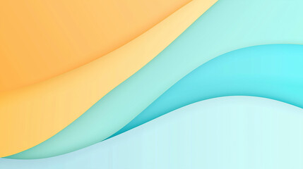 A Gradient Background With Orange And Blue Colors, Flat Design, Grainy Texture, Simple, Minimalist, White Space At The Top Of The Frame, Blurred Edges, Smooth Curves, No Sharp Corners