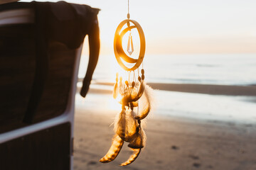 Close-up of dreamcatcher