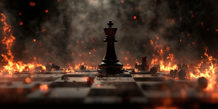 The Last King: A Fiery Chess Endgame