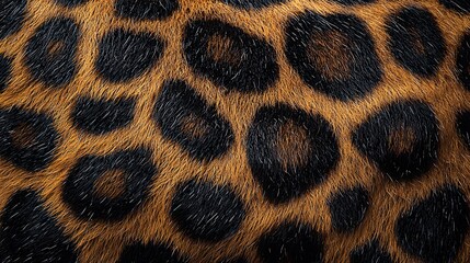 Striking Seamless Leopard Print Pattern in Bold Black and Brown for a Wild Modern Look