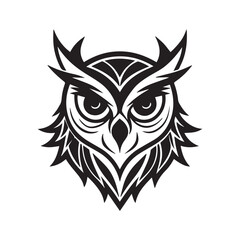 Fototapeta premium owl face logo, icon