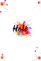 Holi Festival - Poweder Colorful background wallpaper v5