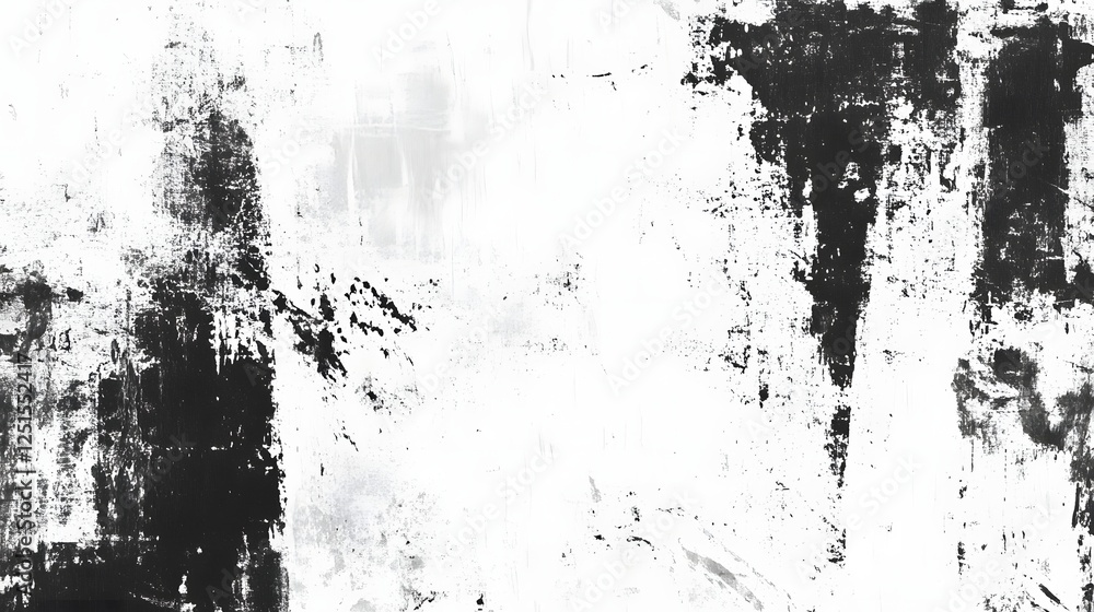 Poster abstract grunge texture in black and white monochrome background
