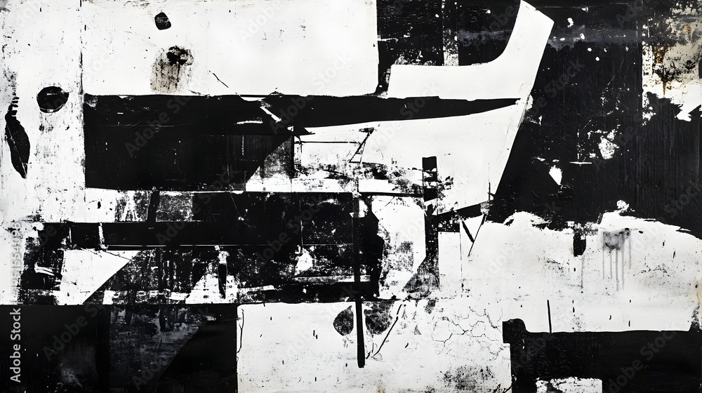 Poster Abstract Grunge Textured Decaying Surface Background with Rusty Metallic Tones and Distressed Weathered Elements