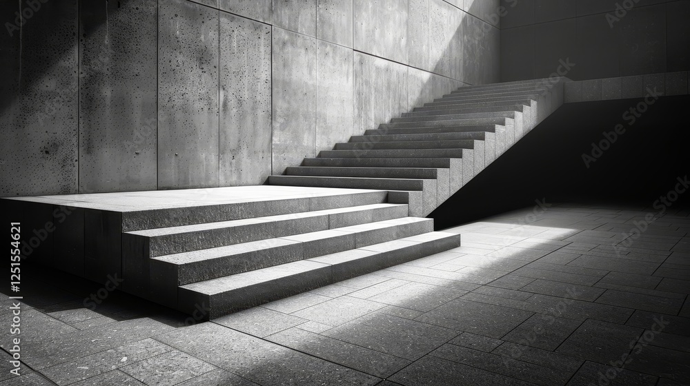 Poster realistic diagonal lines gobo effect with shadows for surface light casting and overlay design