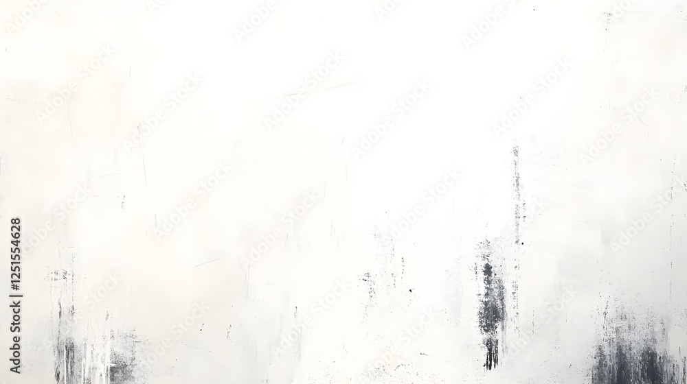 Poster abstract minimal composition of fluid monochrome shapes and shadows evoking a contemplative atmosphe