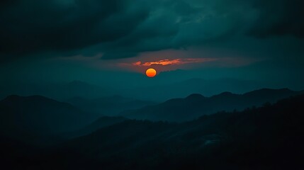 Mountain Sunset View