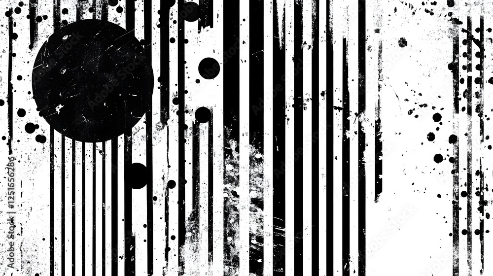 Poster abstract monochrome ink splash textured digital graphic background
