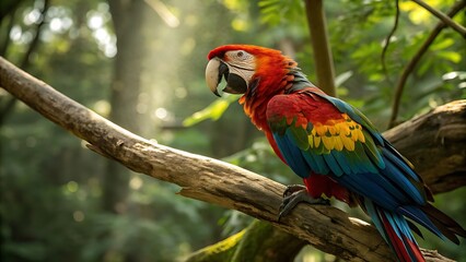 **"The Vibrant Majesty of the Macaw: A Symbol of Rainforest Beauty and Biodiversity"**