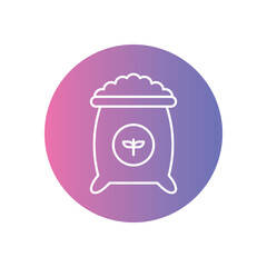 Natural Fertilizers icon vector stock illustration