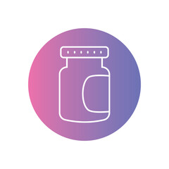 Canning Jars icon vector stock illustration