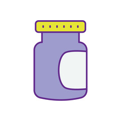 Canning Jars icon vector stock illustration